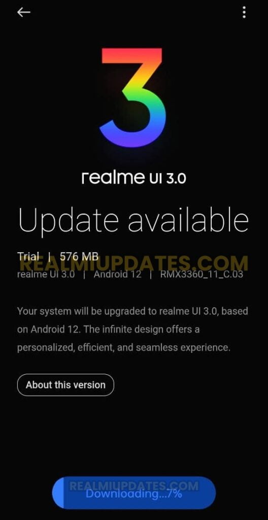 Realme GT Master Realme UI 3.0 Android 12 Beta 2 Update Screenshot - RealmiUpdates.Com
