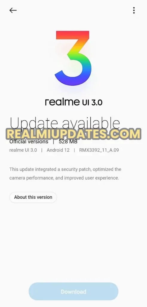 Realme 9 Pro Plus February 2022 Security Update Screenshot - RealmiUpdates.Com
