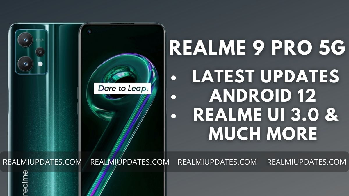 Realme 9i Realme UI Update Tracker - RealmiUpdates.Com