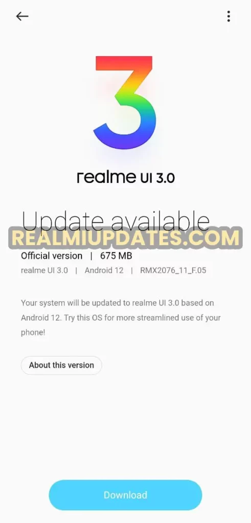 Realme X50 Pro Android 12 Realme UI 3.0 Stable Update Screenshot - RealmiUpdates.Com