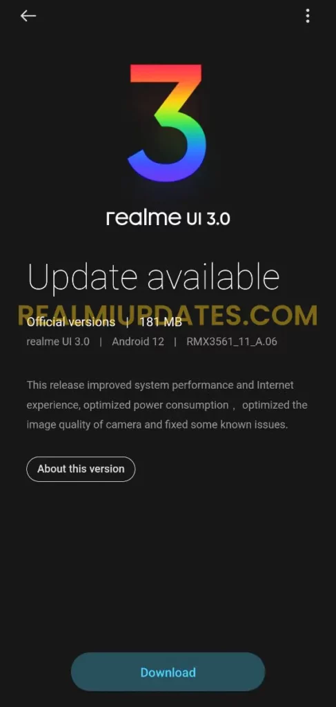 Realme GT Neo 3 May 2022 Update Screenshot - RealmiUpdates.Com