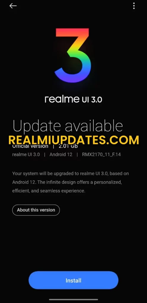 Realme 7 Pro Android 12 Realme UI 3.0 Stable Update Screenshot - RealmiUpdates.Com