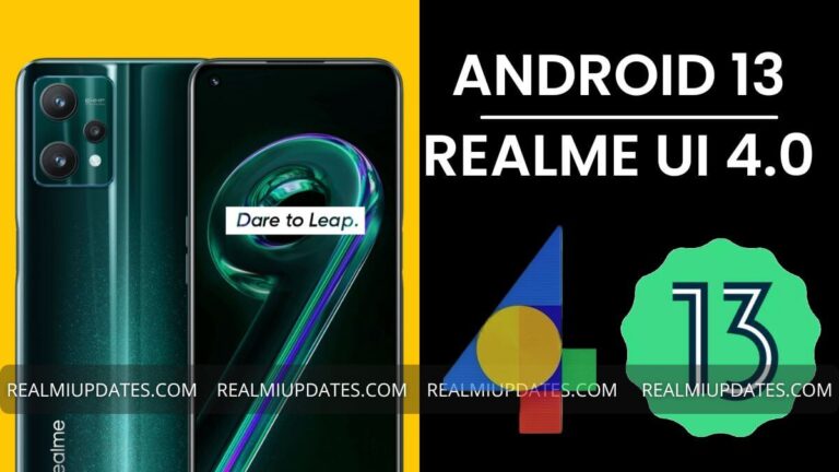 Breaking! Realme 9 Pro Plus Android 13 Realme UI 4.0 Stable Update Released In India [C.05 Build] - RealmiUpdates